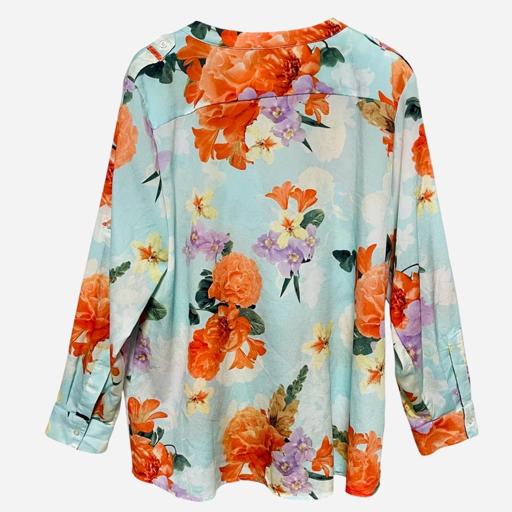 CALVIN KLEIN Floral Button Down Shirt - Picture 2 of 12